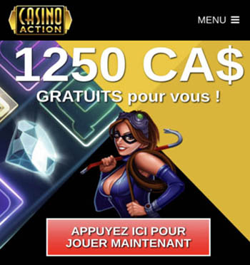 Casino Action est 100% mobile sur iPhone iOS et Android. Les jeux sur mobile y sont fluides et surtout rentables.