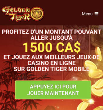 Ce casino, Golden Tiger, est celui qui offre les meilleurs et les plus gros bonus gratuit de notre guide.