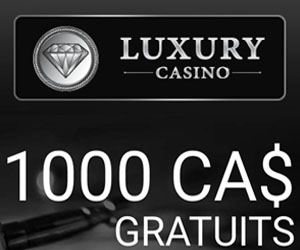 Luxury Casino - bonus de bienvenue pour le blackjack